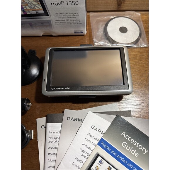 Garmin Nuvi 1350 GPS Bundle With Car Charger USB Car Mount Manuals Bundle *Video - Picture 9 of 11